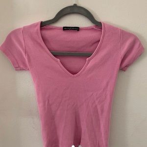 Brandy Melville pink bubblegum Ashlyn top